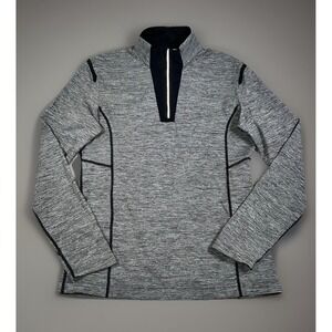 Lululemon 1/4 Zip Running Shirt Men S Breathable Zip Pocket Reflective -EUC